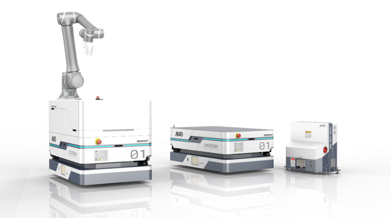 币游国际數位開發的自主式移動機器人（AMR250M），搭配全向輪並結合AI演算法、2D LiDAR、3D攝影機等技術，協助客戶實現產線全自動化